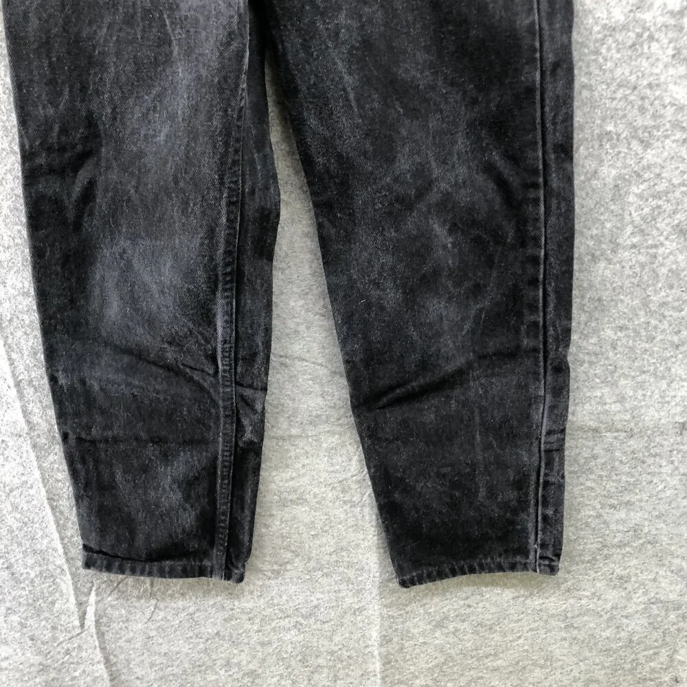 Vintage‎ Levi's Youth Kids Size 8 Slim Black Jeans Straight Stone Wash Rigid